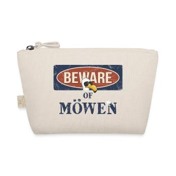 Beware Of Möwen Warnung mit Möwe und Vogelschiss - Bio-Täschchen - Natur - Vorne
