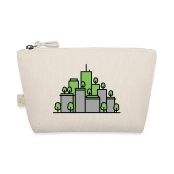 Green City Silhouette Vector - Organic Pouch - nature - Front
