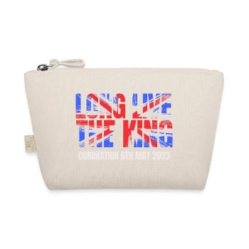 British King Coronation Charles England Flag - Organic Pouch - nature - Front
