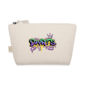 Darts Dart Graffiti Spray Sprayer Dartspieler - Bio-Täschchen - Natur - Vorne