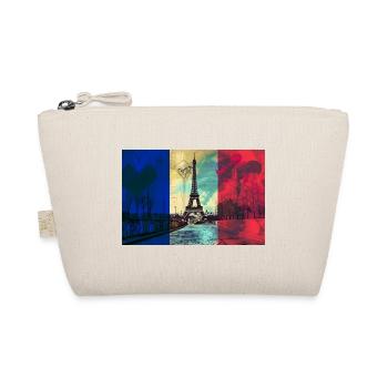 Paris Skyline Tour Eiffel France Drapeau Drapeau - Trousse biologique - nature - Devant