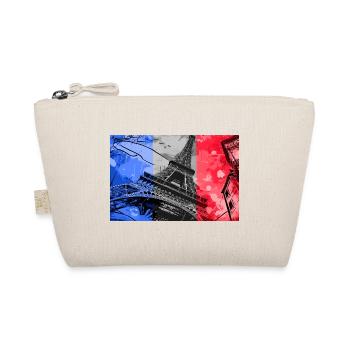 Paris Skyline Tour Eiffel France Drapeau Drapeau - Trousse biologique - nature - Devant
