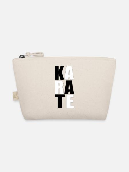 KARATE Sport Japon combat cadeau anniversaire - Trousse biologique - nature - Devant