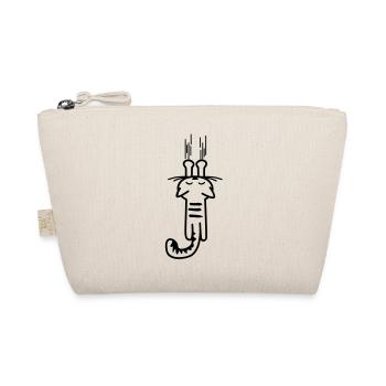 scratching kitty - cat - cats - - Organic Pouch - nature - Front