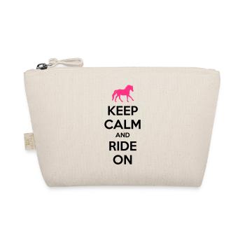 Keep Calm and Ride On Horse Design - Trousse biologique - nature - Devant