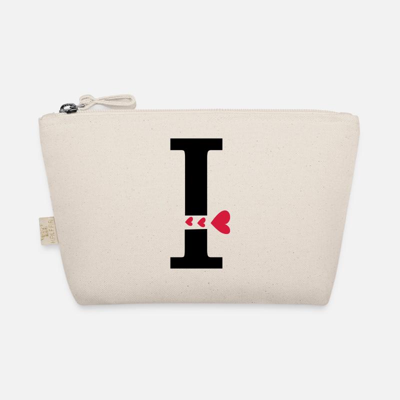 lettre majuscule I avec des coeurs Trousse biologique