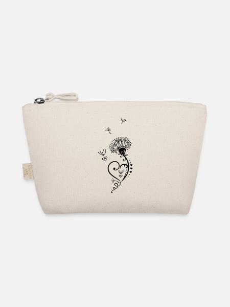 Löwenzahn, Valentinstag, dandelion, hearts - Bio-Täschchen - Natur - Vorne