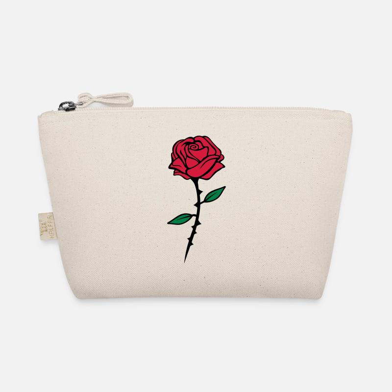 rose red design Bio-Täschchen