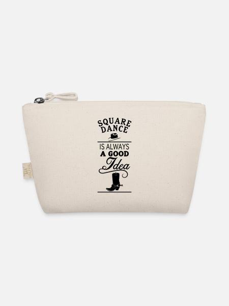 Square Dance is always a good idea - Western Cow - Bio-Täschchen - Natur - Vorne