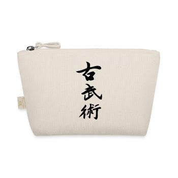 Kobujutsu schwarzes japanisches Schriftzeichen - Bio-Täschchen - Natur - Vorne