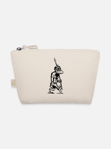cave man Ancestor Great ape Evolution - Organic Pouch - nature - Front