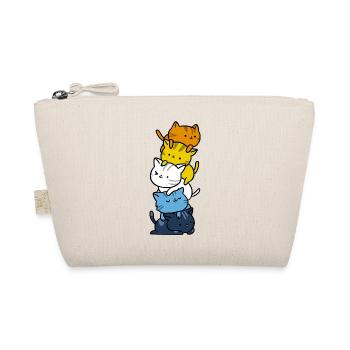 Drapeau de fierté Kawaii Cat Aroace - Trousse biologique - nature - Devant