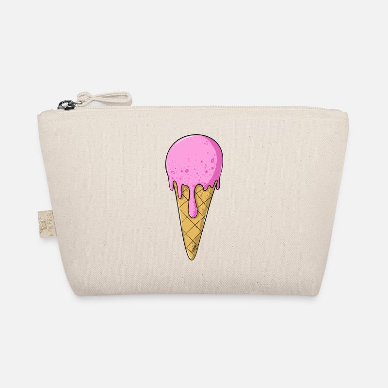 Eis | Rosa Pink Eiscreme | Ice Cream - Bio-Täschchen - Natur