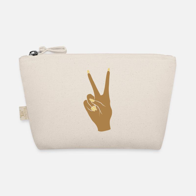 Dunkel Victory Handzeichen Peace Bio-Täschchen