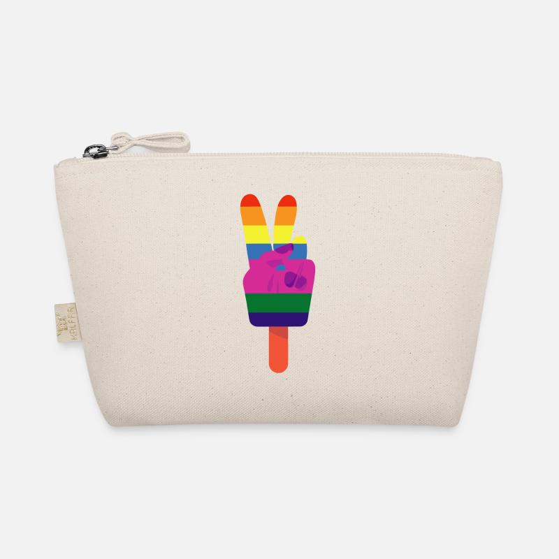 Popsicles Signe de paix Arc-en-ciel de paix Trousse biologique
