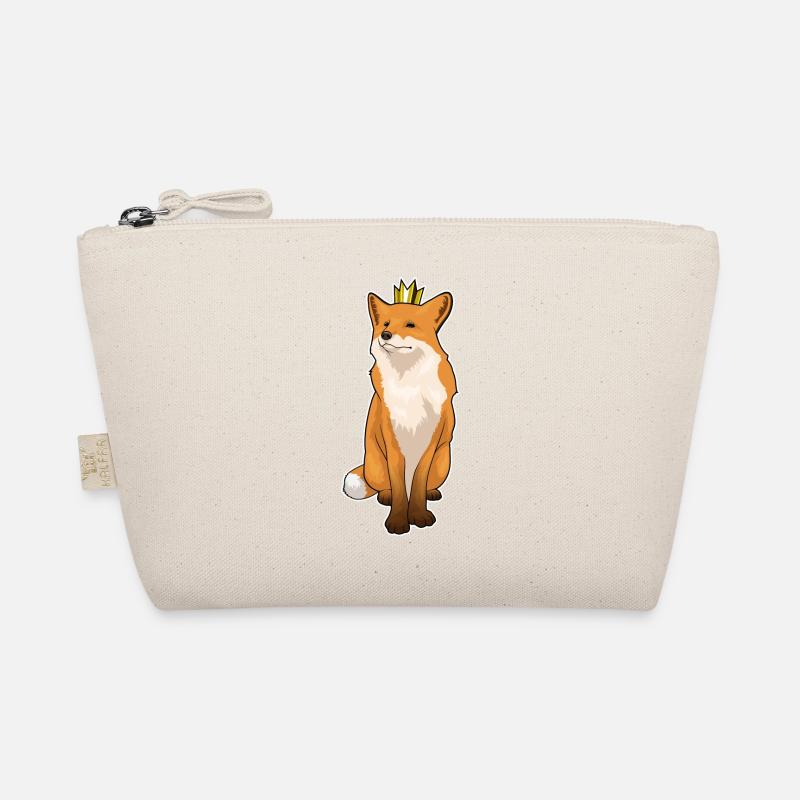 Fuchs Krone - Bio-Täschchen - Natur