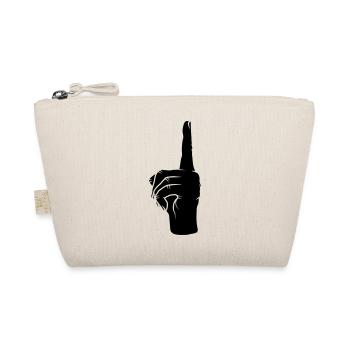 Up Finger pointing - Organic Pouch - nature - Front