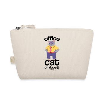 Cat Work Office Coffee Dad - Organic Pouch - nature - Front