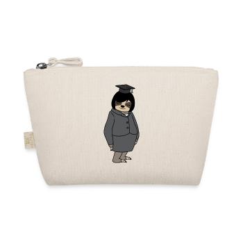 Graduation Women's Sloth Woman Doctor's Hat Passed - Organic Pouch - nature - Front