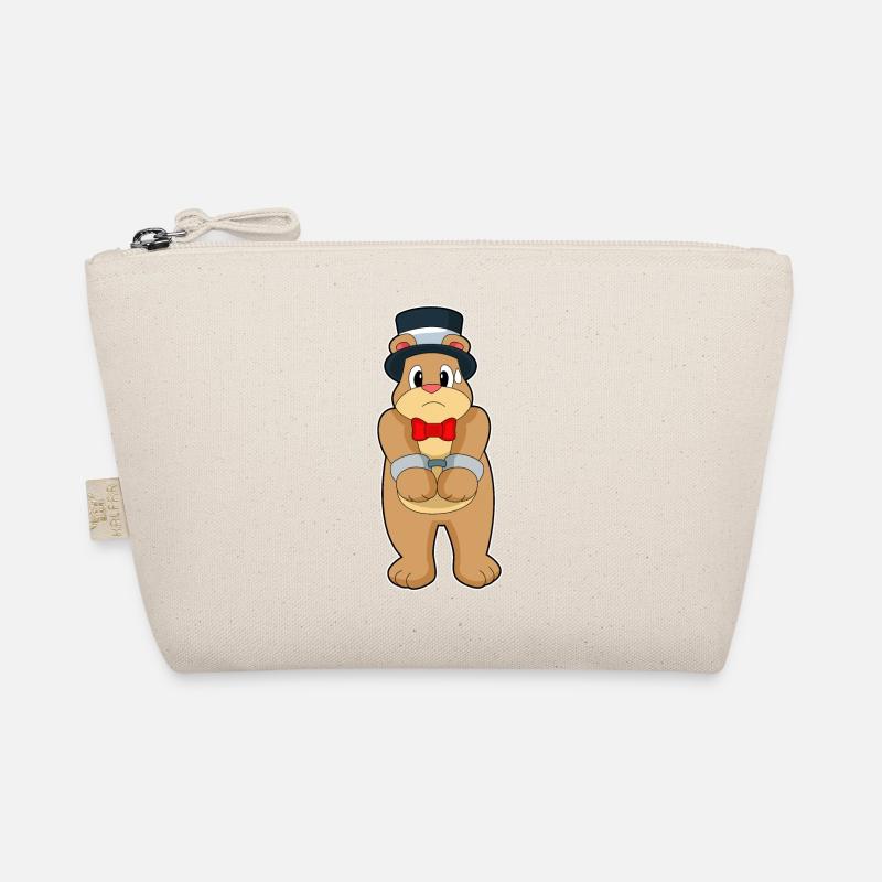 Bear Groom Handcuffs Wedding Organic Pouch