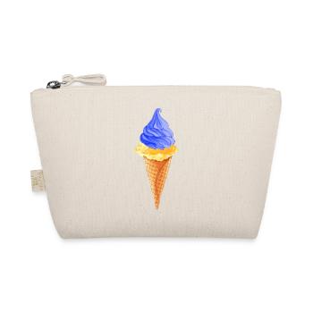 UKRAINE "icecream blue-yellow" slava ukraini - Organic Pouch - nature - Front