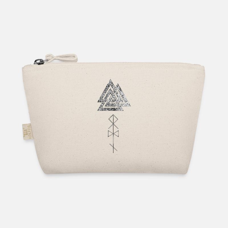 Valknut mit Odin Runen Bio-Täschchen
