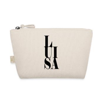 Luisa Name Vorname Moderne Schrift Wort Art - Bio-Täschchen - Natur - Vorne
