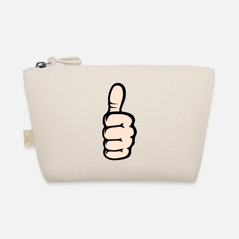 Alles klar OK Hand Symbol - Bio-Täschchen - Natur