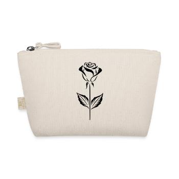 Design simple de rose noire - Trousse biologique - nature - Devant