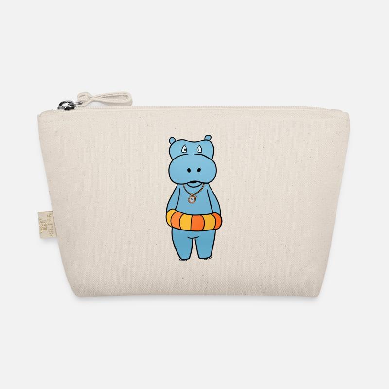Hippo Swim Ring Organic Pouch