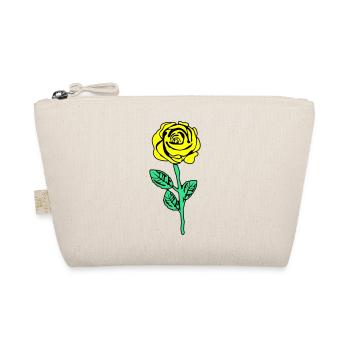 gelbe rose - Bio-Täschchen - Natur - Vorne