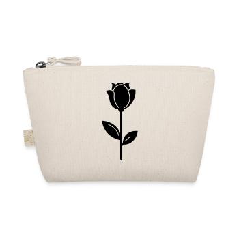 Pink Flower - Organic Pouch - nature - Front