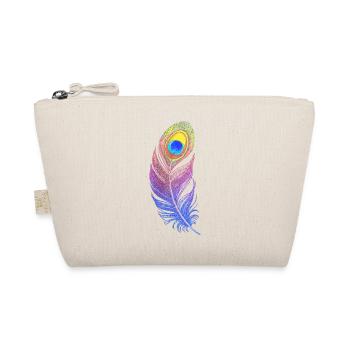 Plume Arc-en-ciel : Style et Créativité sur votre - Trousse biologique - nature - Devant