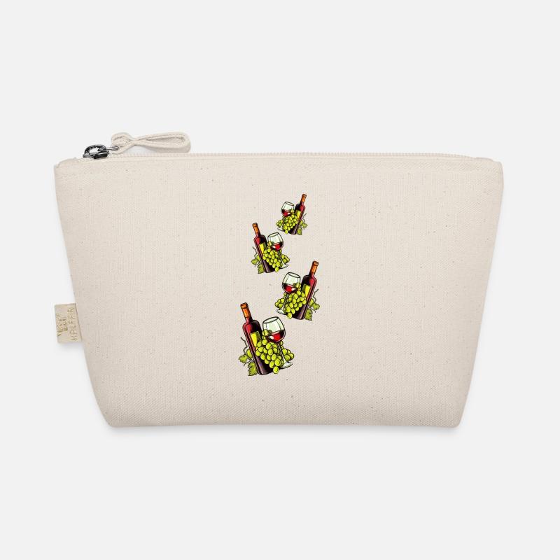 Wine Glass Grapes Wine Organic Pouch