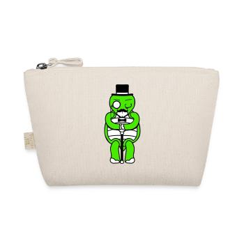 Mr. Turtle Sir Mr. Gentleman Empire Top Hat - Organic Pouch - nature - Front