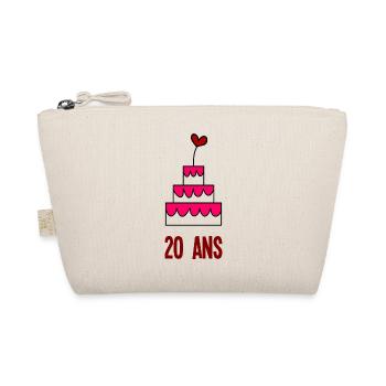 20. 20. JAHRESTAG. 20-JÄHRIGES JUBILÄUM. 20 JAHRE. - Bio-Täschchen - Natur - Vorne