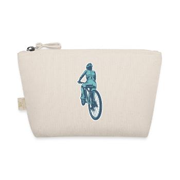 Radfahrerin - Bio-Täschchen - Natur - Vorne