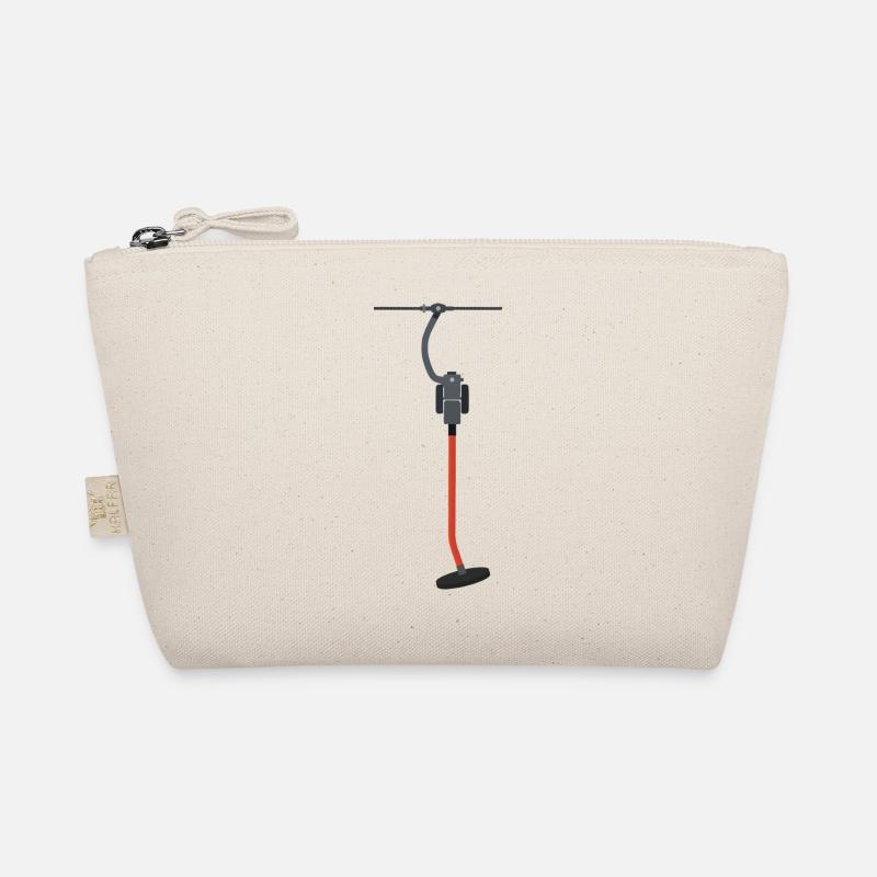 Skiing button lift Organic Pouch