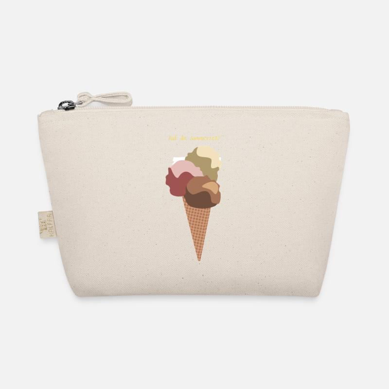 Auf die Sommerzeit Eiswaffel - Bio-Täschchen - Natur