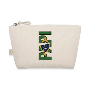 PAPI Brasil – Style rétro avec drapeaux - Trousse biologique - nature - Devant