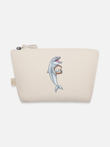 Dolphin Pearl - Organic Pouch - nature - Front