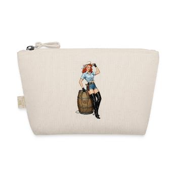 Pinup cowboy retro look - Organic Pouch - nature - Front