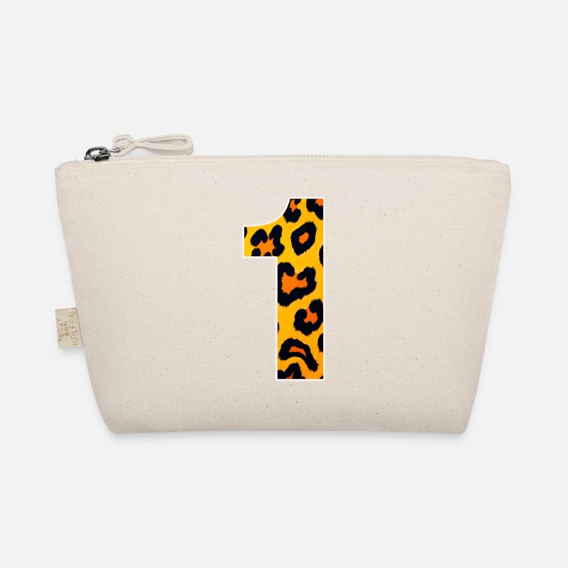 Leopard print yellow-orange Organic Pouch