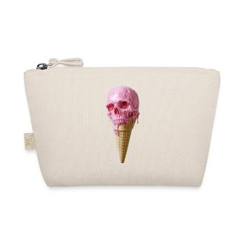 Art de crâne rose sur glace - Trousse biologique - nature - Devant