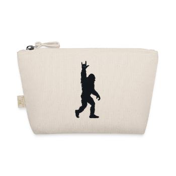 Dark Yeti Silhouette Rocker Metal Rock - Organic Pouch - nature - Front
