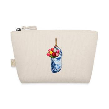 Tulips in blue Delft clog - Organic Pouch - nature - Front
