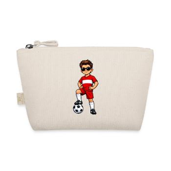 Soccer Boy Austria Soccer Fan Austria Flag - Organic Pouch - nature - Front