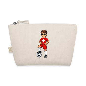 Football Jeune Suisse Fan Drapeau suisse - Trousse biologique - nature - Devant
