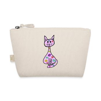 Fleurs rétro Chat Printemps Chats Enfants - Trousse biologique - nature - Devant
