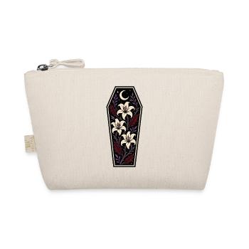 Gothic Coffin with Lilies and Moon - Organic Pouch - nature - Front